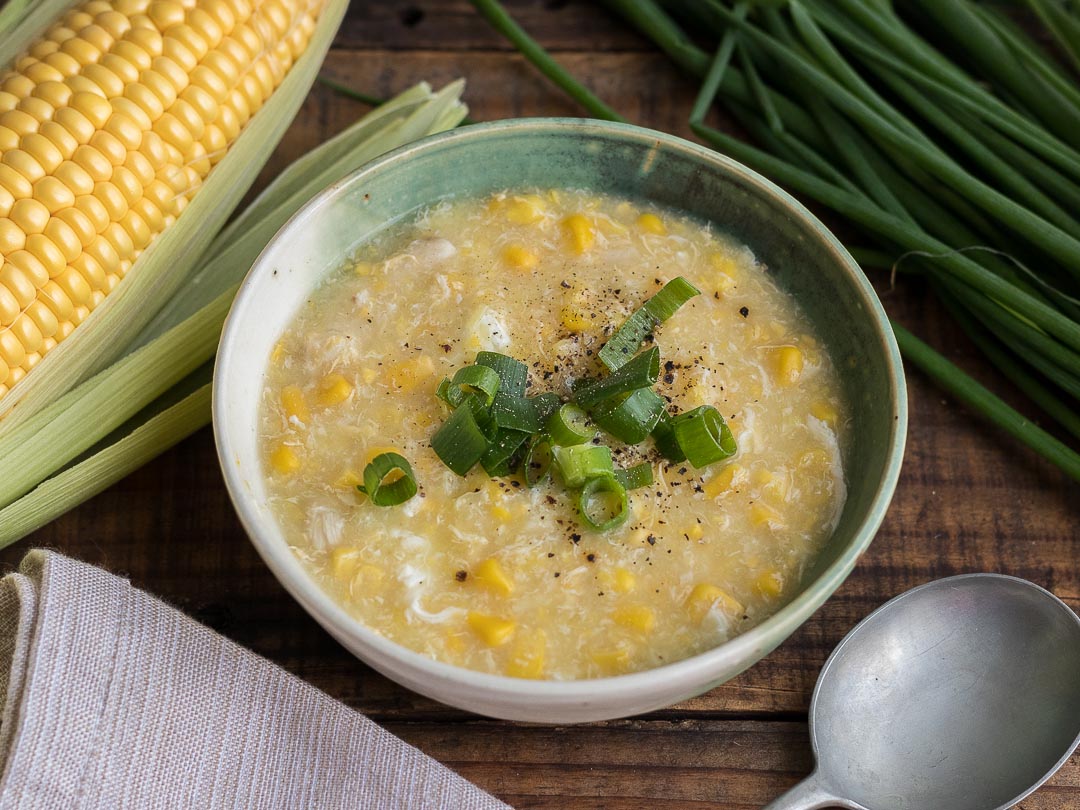 Chicken and Sweet Corn Soup - Feedmeichi